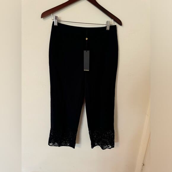 Kobe Halperin Arleen Pants Sz 2 Navy NWT Lace Detail